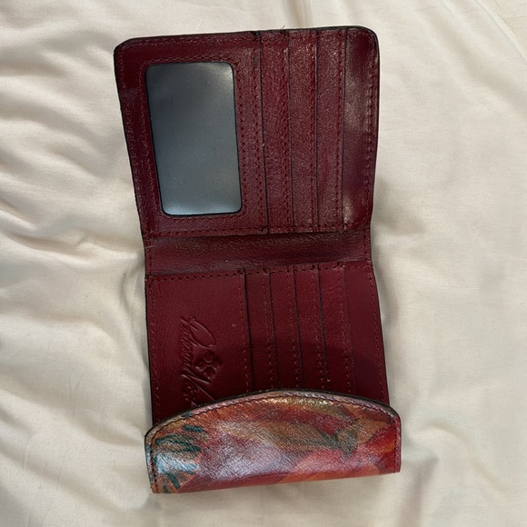 Patricia Nash Floral Valentia Set: Purse, Long+ Short Wallet, Pencil+Tech Pouch. - Picture 10 of 12